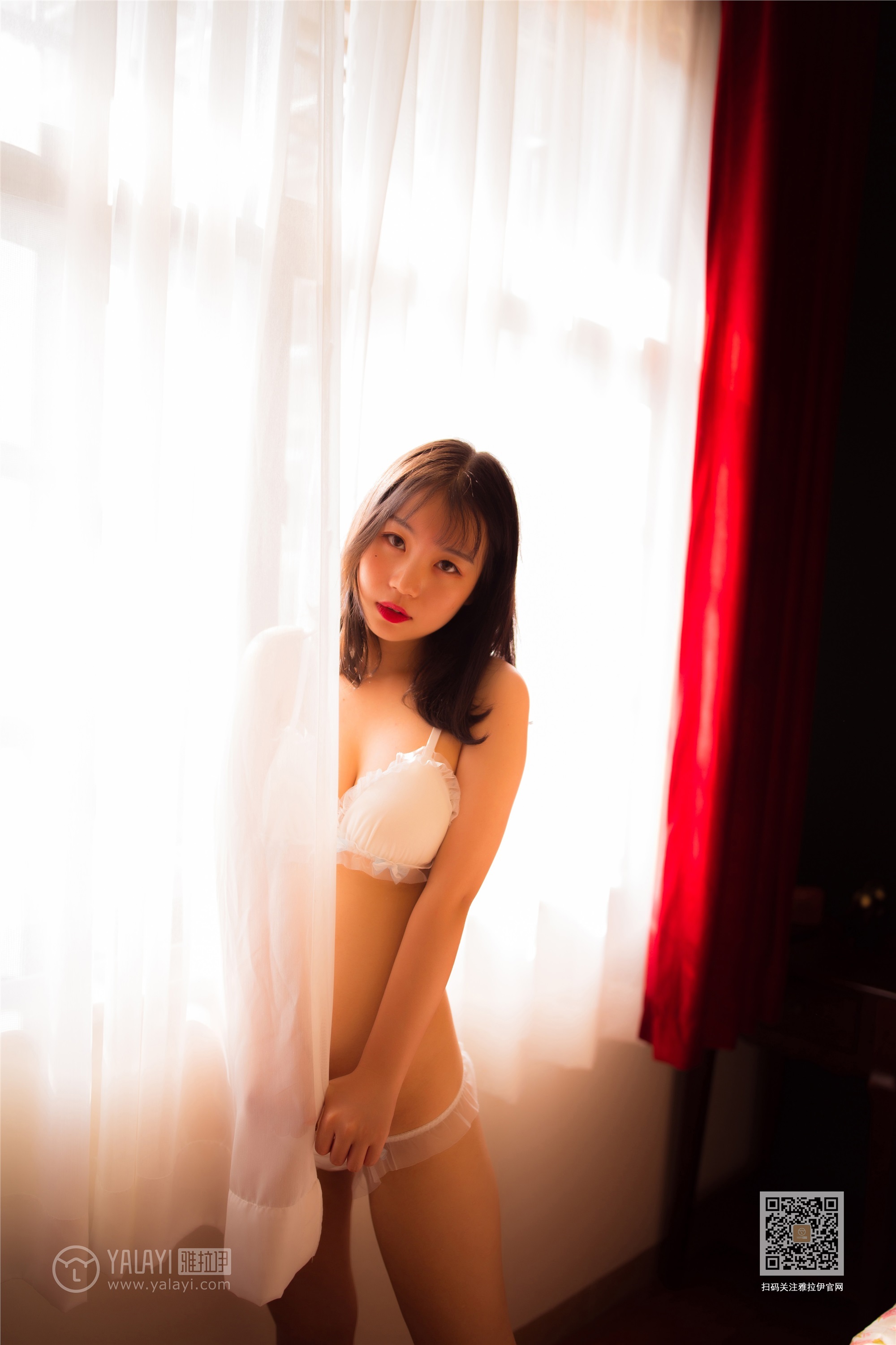 YALAYI 2020.02.16 Vol.546 White Li Transparent Red Miao Tingting